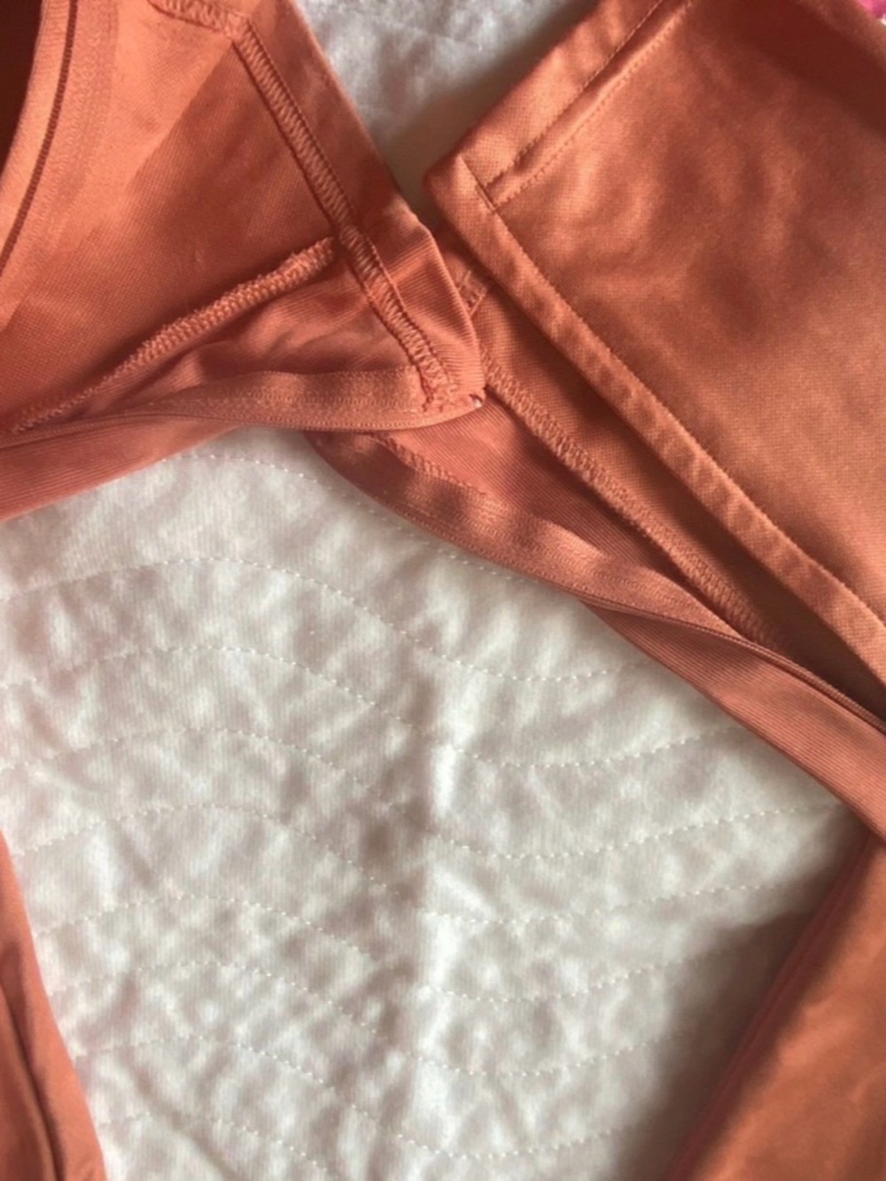 adidas Orange Joggers with White Side Stripes - Picture 6 of 10